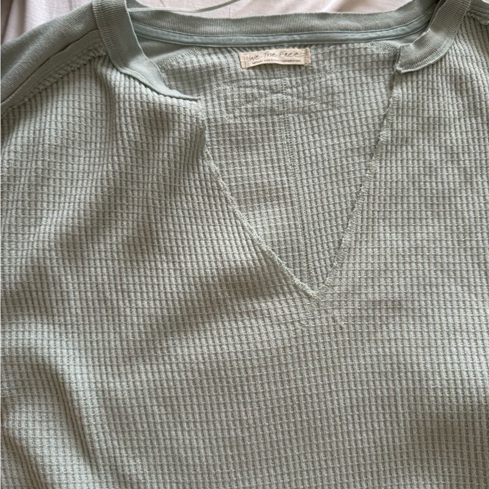 FP Movement by Free People Green V-Neck Sweater
